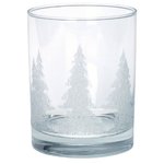 On-the-Rocks Glass w/Iced Tree Design
