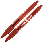Bic WideBody Clear Pen w/Rubber Grip