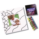 Picture Me Coloring Magnet Frame - Flag