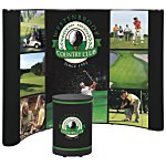 Deluxe Curved Floor Display - 10' - Mural Center