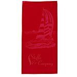 Tone on Tone Stock Art Towel - Sailboat