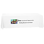 Closed-Back Table Throw - 8' - Front Panel - Full Color