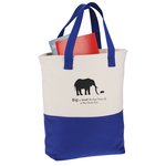 Cotton Canvas Two-Tone Tote