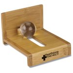 Bamboo Globe Business Card Holder