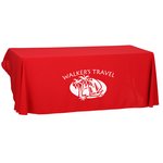 Open-Back Polyester Table Throw - 6'