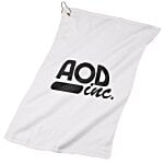 Deluxe Hemmed Golf Towel - White - 24 hr