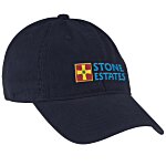 Brushed Washed Cotton Twill Cap - Embroidered