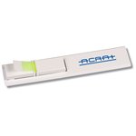 Bookmark Ruler w/Pop-up Tape Flags - Opaque
