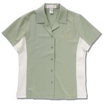 Knit Ottoman Color Block Camp Shirt - Ladies'