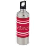 h2go Classic Stainless Steel Sport Bottle – 24 oz. – Stripe