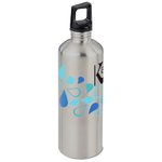 h2go Classic Stainless Steel Sport Bottle – 24 oz. – Drops