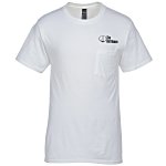 Hanes Beefy-T w/Pocket - White