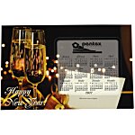 SuperSeal Greeting Card w/Magnetic Calendar - Champagne