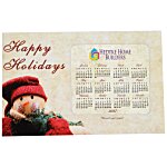 SuperSeal Greeting Card w/Magnetic Calendar - Snowman