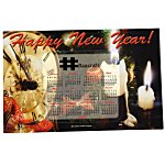 SuperSeal Greeting Card w/Magnetic Calendar - Midnight