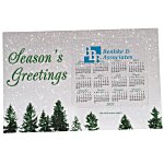 SuperSeal Greeting Card w/Magnetic Calendar - Snowfall