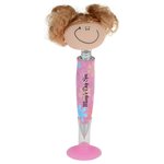 Flower Power Goofy Girl Pen