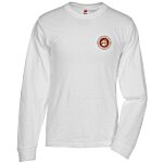 Hanes ComfortSoft LS Tee - White