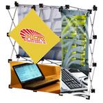 Geometric Junior Pop-Up Tabletop Display - 5 Panel