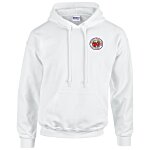 Gildan 50/50 Hooded Sweatshirt - Emb - White