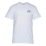 Gildan 5.3 oz. Cotton T-Shirt – Men’s - Emb - White