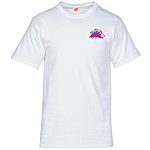 Hanes ComfortSoft Tee - Men's - Embroidered - White