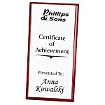 Rosewood Finished Plaque w/Aluminum Plate - 12