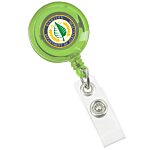 Retractable Badge Holder - Alligator Clip - Trans - 24 hr