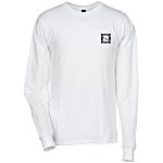 Hanes LS Beefy-T - Screen - White