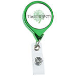 Retractable Badge Holder - Round - Chrome Finish