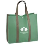 Two-Tone Folding Shopper Tote