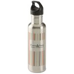 h2go Bolt Stainless Bottle - 24 oz. - Stripes