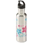 h2go Bolt Stainless Bottle - 24 oz. - Flowers