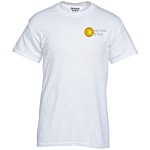 Gildan 5.6 oz. DryBlend 50/50 T-Shirt - Emb - White