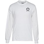 Gildan 5.6 oz. DryBlend 50/50 LS T-Shirt  - White