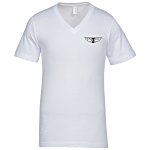 Canvas Delancey V-Neck T-Shirt - Men's - White - Screen