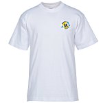 Bayside USA Made T-Shirt - White - Embroidered