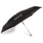 totes Mini Auto Open/Close Umbrella w/Case - Black