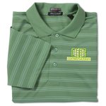 SolarShield UPF 30+ Jacquard Stripe Polo - Men's