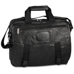 EZ Check Laptop Brief Bag - Leather