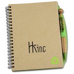 Eco Notebook w/Bamboo Swanky Pen