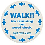 Removable Floor Sticker - Circle - White - L