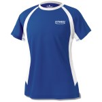 Anti-Microbial Color Block Wicking Tee - Ladies' - Screen