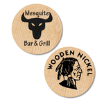 Wooden Nickels - Indian Head