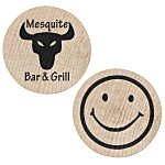 Wooden Nickels - Smiley Face - 24 hr