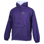Packable Flannel Lined Pullover - Embroidered