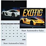 Exotic Sports Cars Calendar - Spiral
