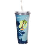 Spirit Insert Tumbler w/Straw - 20 oz.