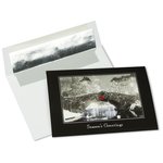 Snowfall at Night Greeting Card