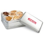 Mrs. Fields Nibblers Bite Sized Cookie Tin - Rectangle